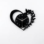 Heart-Shaped Frameless Acrylic Wall Clock