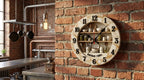 2D Flat Kitchen Wooden Wall Clock
