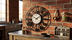 Modern Minimalist Kitchen Wall Clock - Matte Black