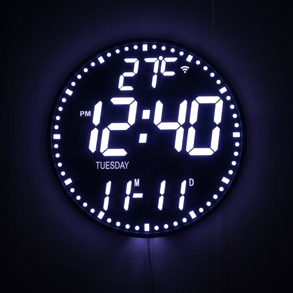Wifi Digital Wall Clocks - Intelligent Wifi App Control