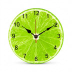 Lime Fruit Brief Quartz Wall Clock