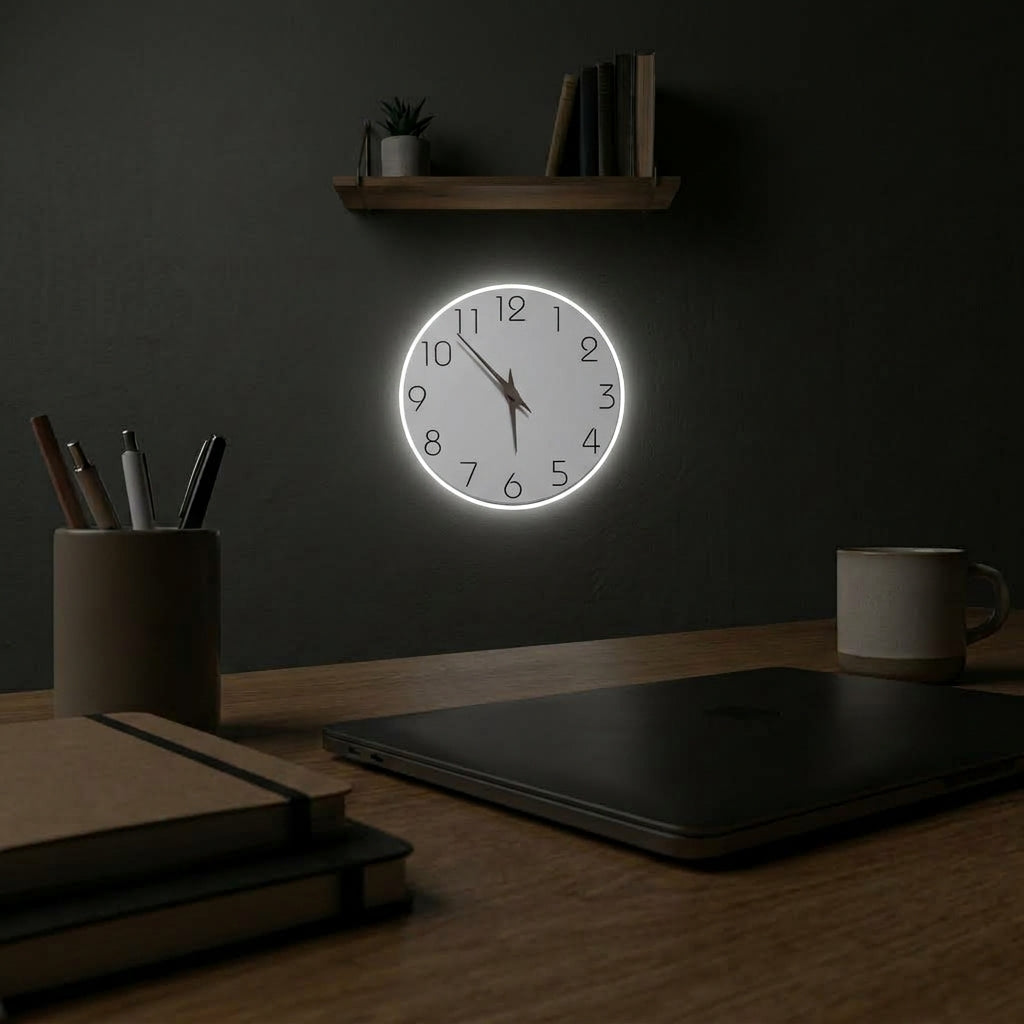 illuminated Modern Silent Wall Clock