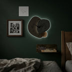 Luminous Clock For Living Room Wall Scandinavian Design Silent