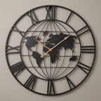 Vintage Industrial Iron Wall Clock