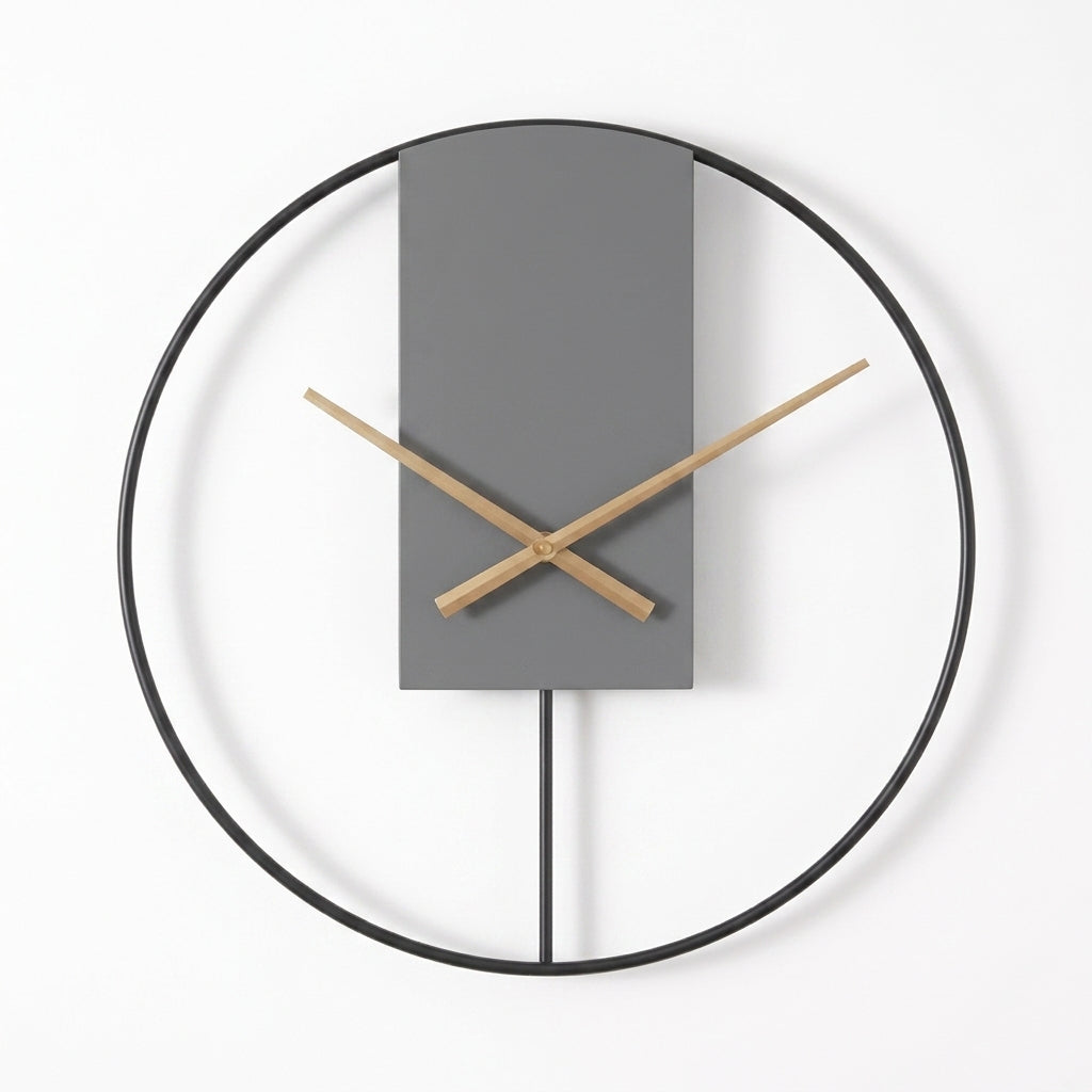 Modern Round Simple Silent Wall Clock