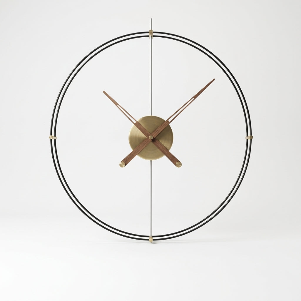 Large Wall Clock - Modern Metal