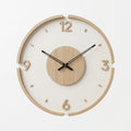 Nordic Minimalist Solid Wood Wall Clock For Living Room