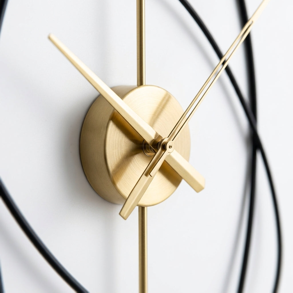 Large Iron Wall Clocks Metal - Modern Design Art