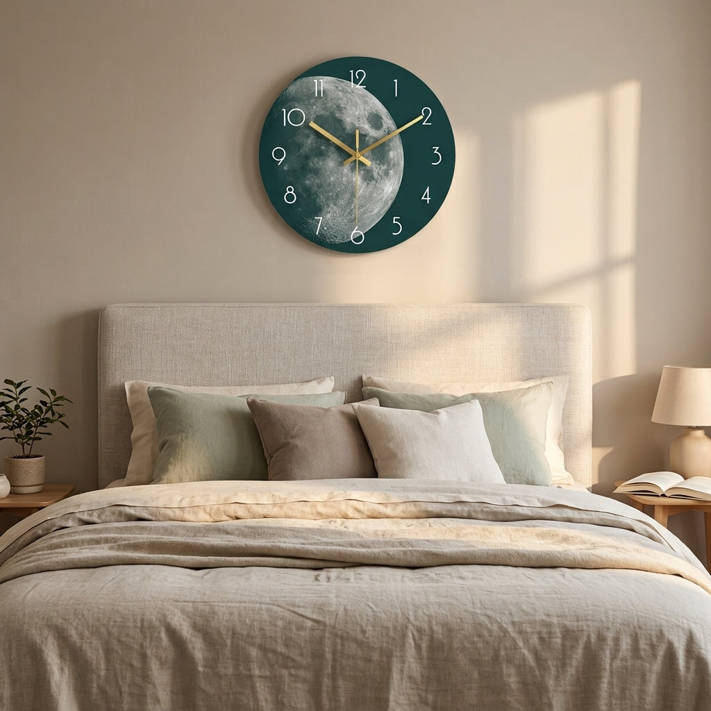 Luxury Glass Wall Clock, Modern Silent Clock Design