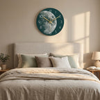Luxury Glass Wall Clock, Modern Silent Clock Design