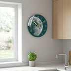 Luxury Glass Wall Clock, Modern Silent Clock Design