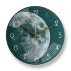 Luxury Glass Wall Clock, Modern Silent Clock Design