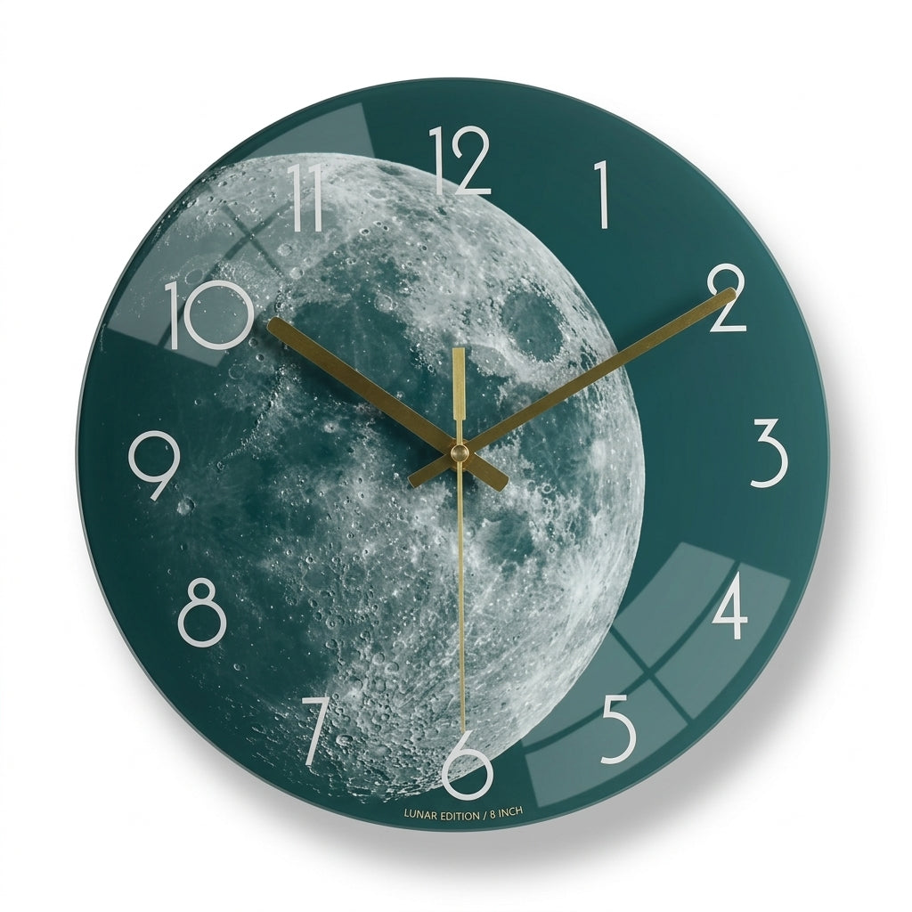 Luxury Glass Wall Clock, Modern Silent Clock Design