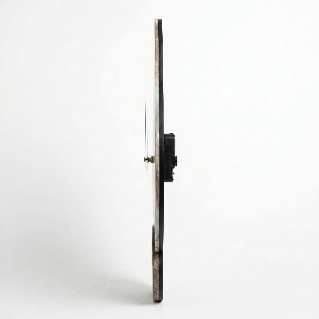 Modern Clock For Living Room Wall Moon Design Silent