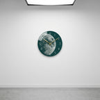Luxury Glass Wall Clock, Modern Silent Clock Design