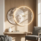 Large Moon Wall Clock