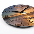 2D Sunset Wall Clock For Living Room