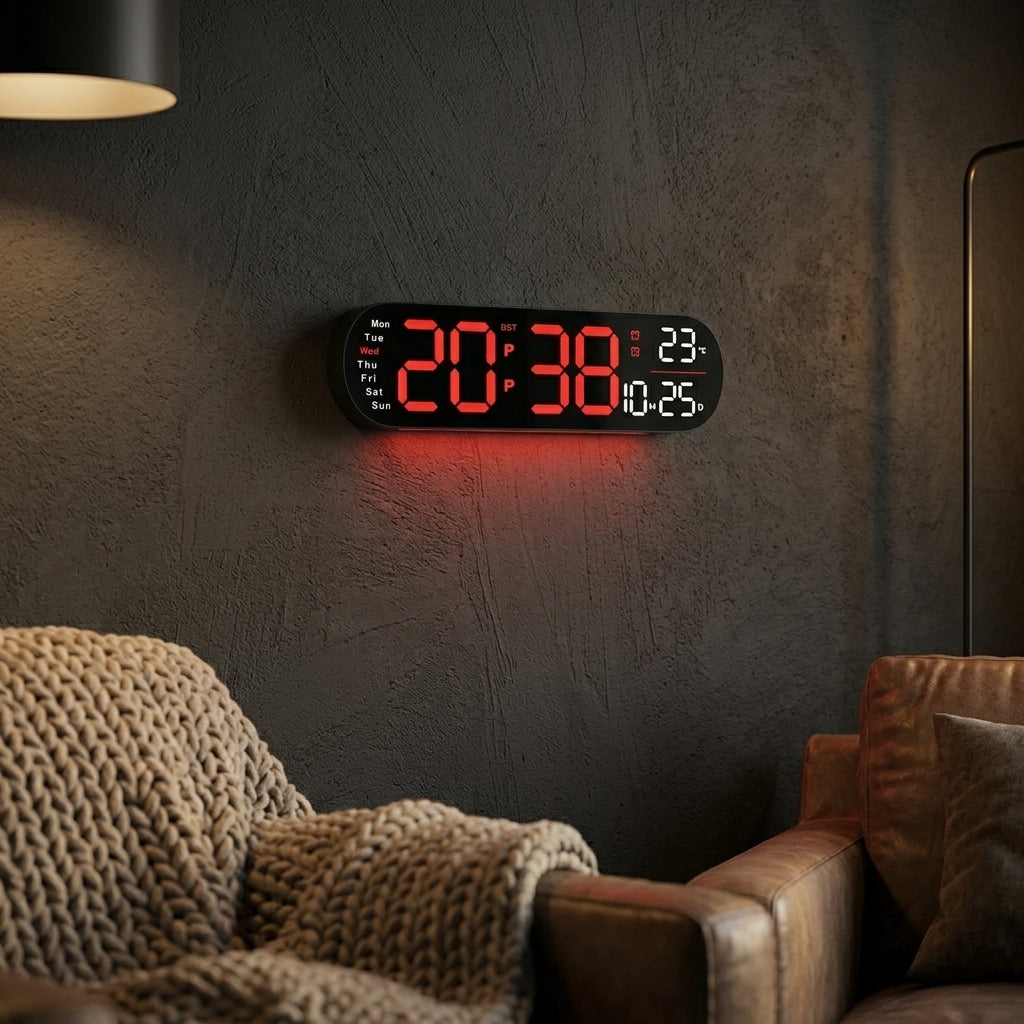 Large Digital Wall Clock - Oclo H3