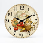 Vintage Provence Wooden Wall Clock