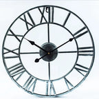 Large Retro Metal Wall Clock