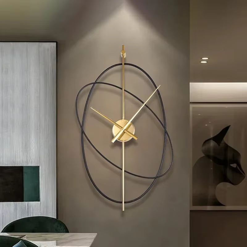 Large Iron Wall Clocks Metal - Modern Design Art