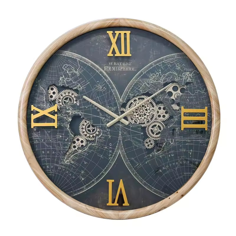 Vintage Large Wall Clock - Nordic Aesthetism