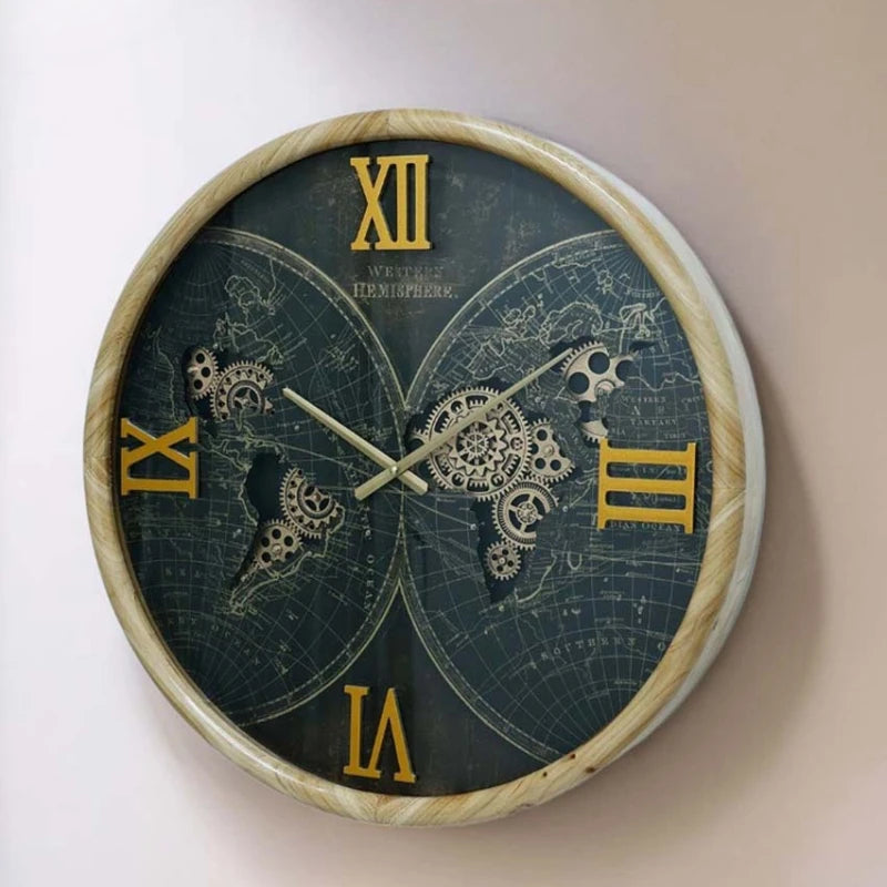 Vintage Large Wall Clock - Nordic Aesthetism
