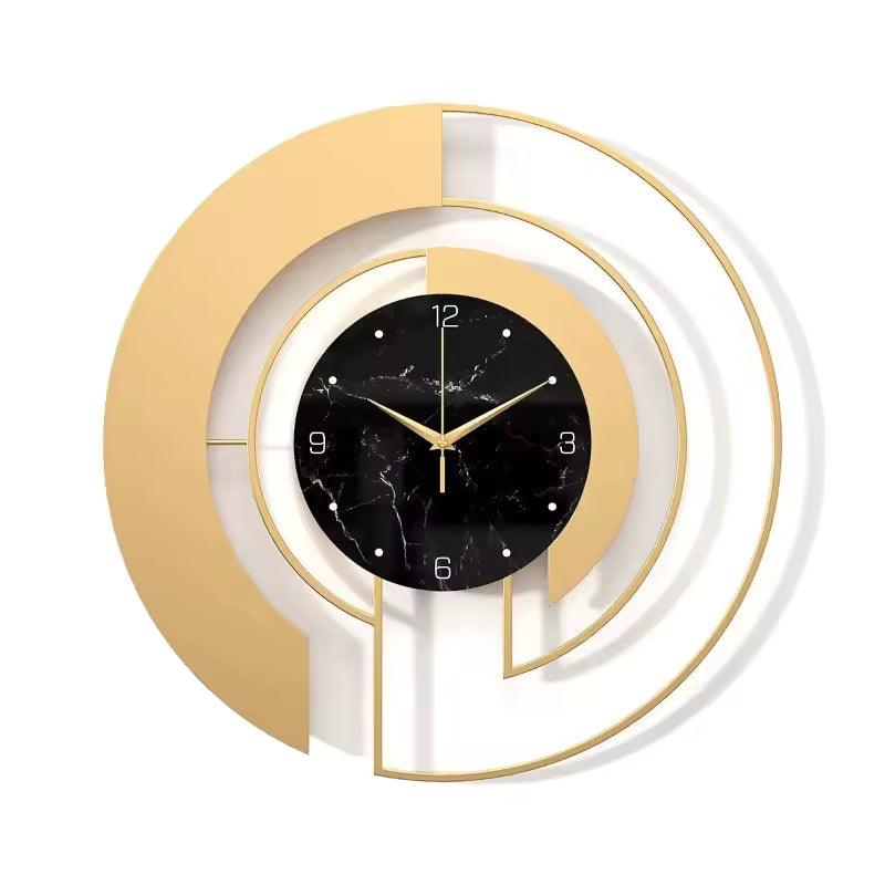 Luxury Large Metal Wall Clock - Gold Edition