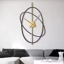Large Iron Wall Clocks Metal - Modern Design Art