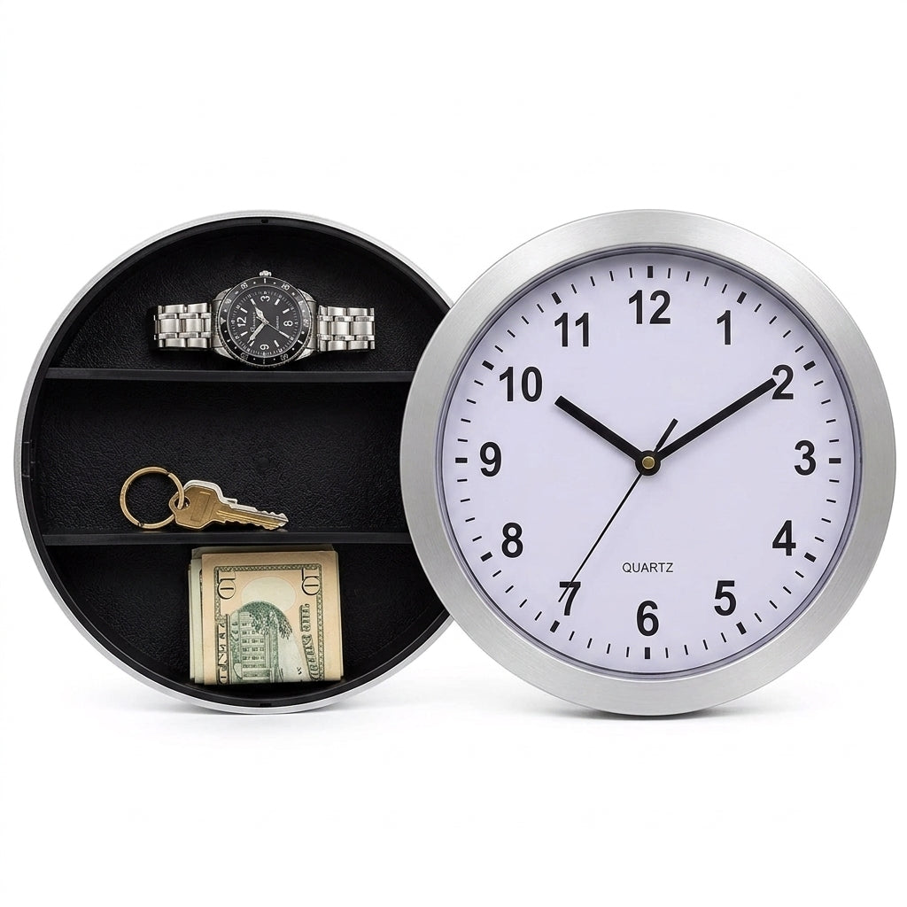 Hidden Compartment Wall Clock Safe – Discreet Security Storage for Valuables