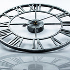 Large Retro Metal Wall Clock