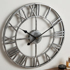 Large Retro Metal Wall Clock