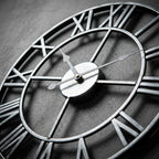 Large Retro Metal Wall Clock