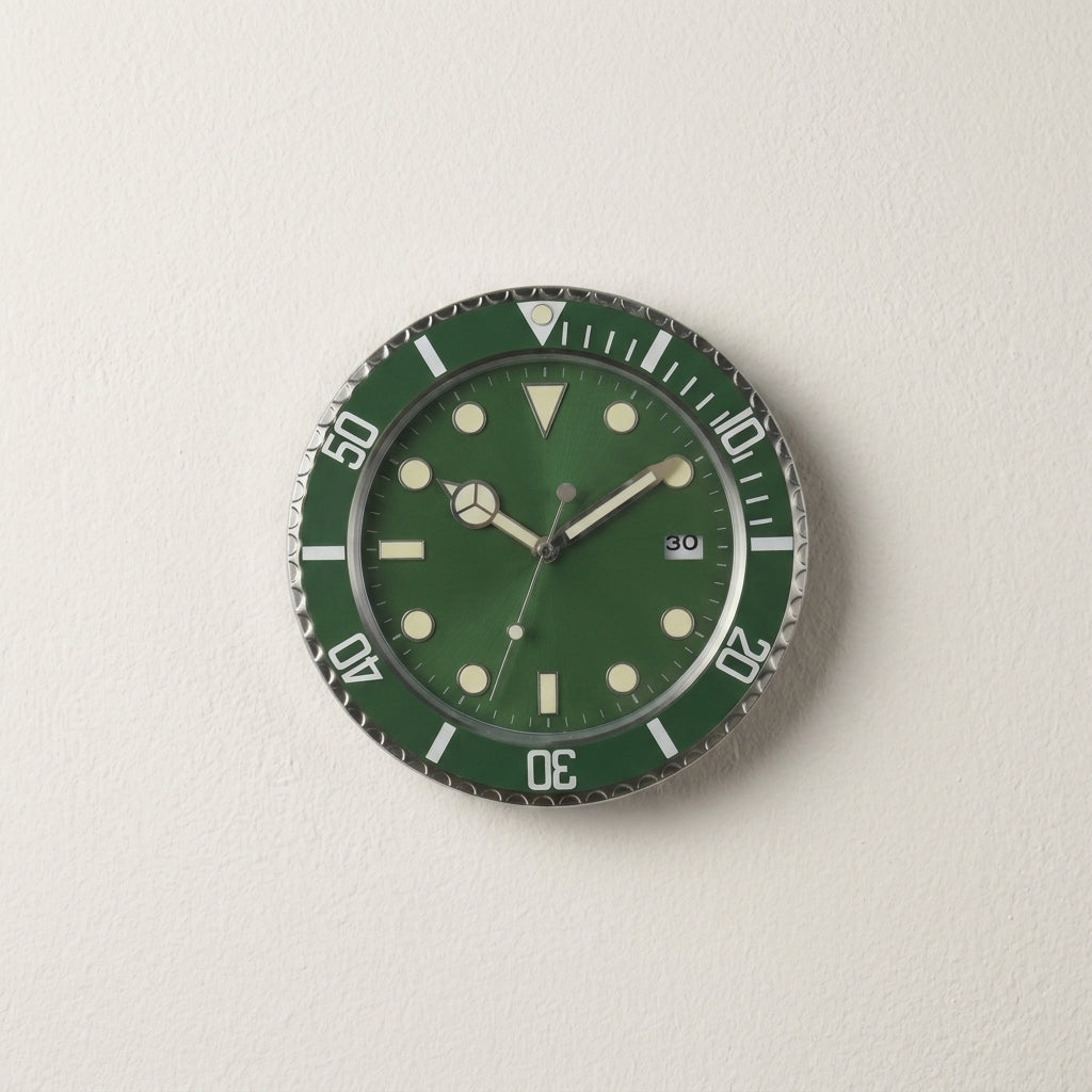 Luxury Creative Living Room Wall Clock - Oclo H4 Green