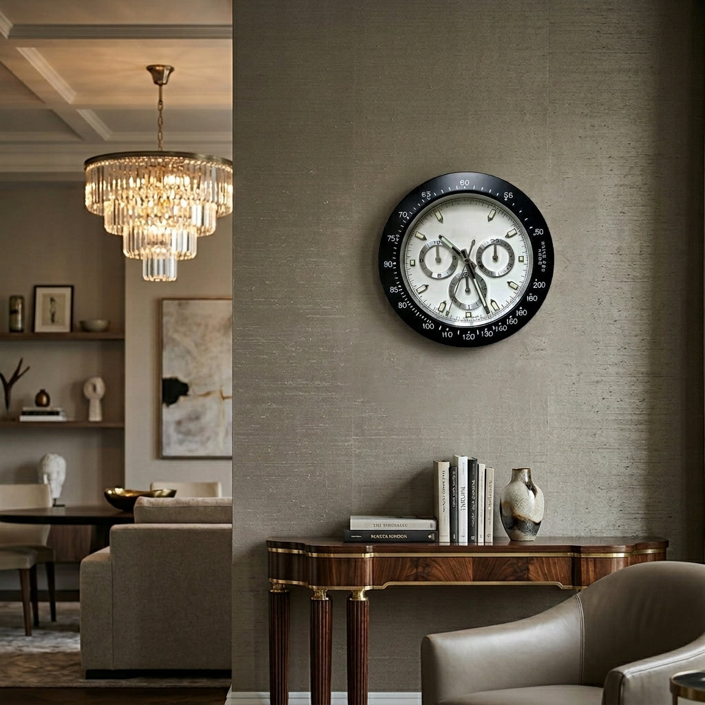 Luxury Metal Watch Wall Clock - Watch imitation