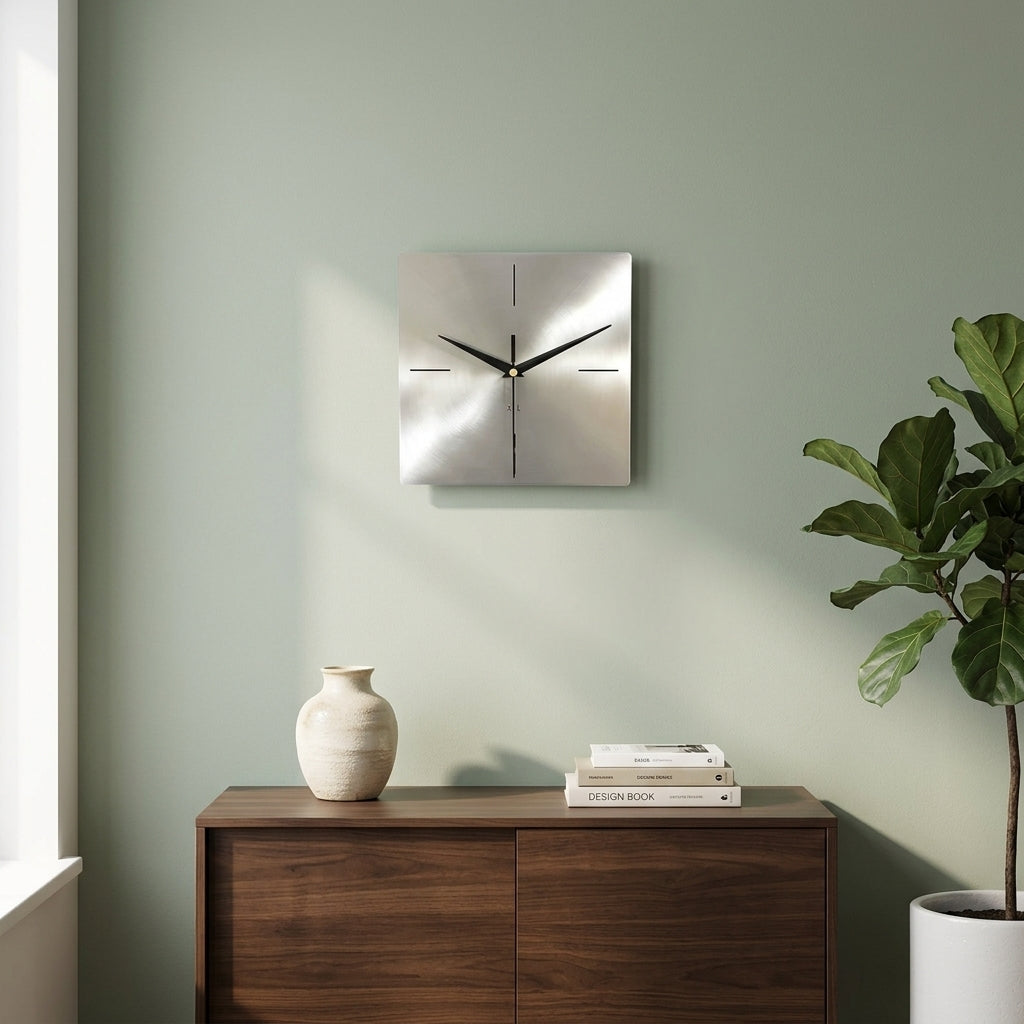 Modern Square Smart Metal Wall Clock