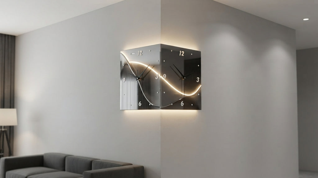 Modern Creative LED Illuminated Square Wall Clock