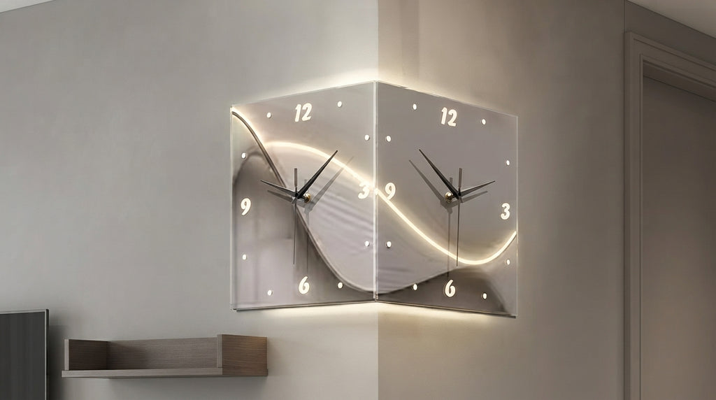Modern Creative LED Illuminated Square Wall Clock