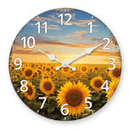 Sunflower Wall Clock, Silent Kitchen Wall Clock