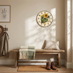 Vintage Sunflower Kitchen Wooden Wall Clock