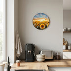 Sunflower Wall Clock, Silent Kitchen Wall Clock