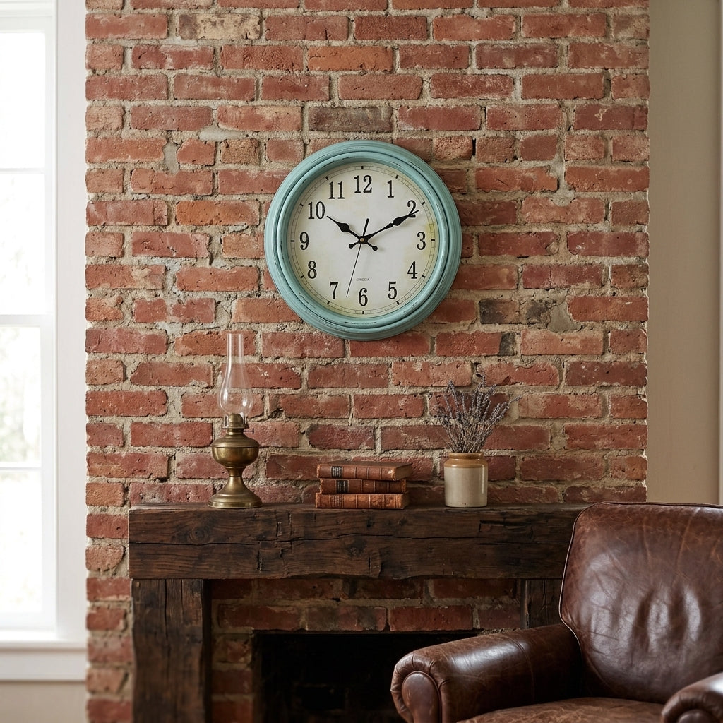 Retro European-Style Wall Clock - Gold-Brushed - Antique