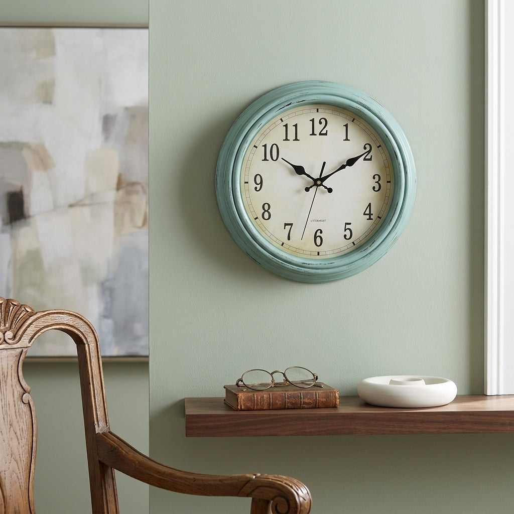 Retro European-Style Wall Clock - Gold-Brushed - Antique