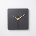 Modern Square Smart Metal Wall Clock - Black Wall Clock