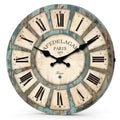 Vintage Wooden Wall Clock, Silent Quartz
