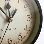 Retro Double-Sided Station Wall Clock - Antique
