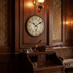 Retro "Antoine De Praiteon a Paris Depuis 1801" Wooden Wall Clock - Antique