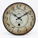 Retro "Antoine De Praiteon a Paris Depuis 1801" Wooden Wall Clock - Antique