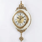 Retro European Wall Clock, Silent Acrylic Clock with Portrait Design
