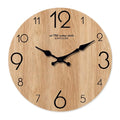 Modern Wood Grain Texture Wooden Wall Clock